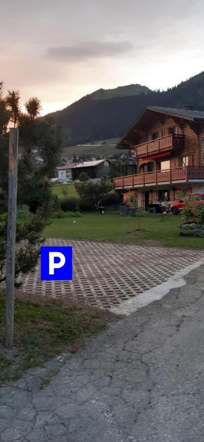 Studio Dans Un Chalet Avec Jardin Privatif Leysin Exteriör bild