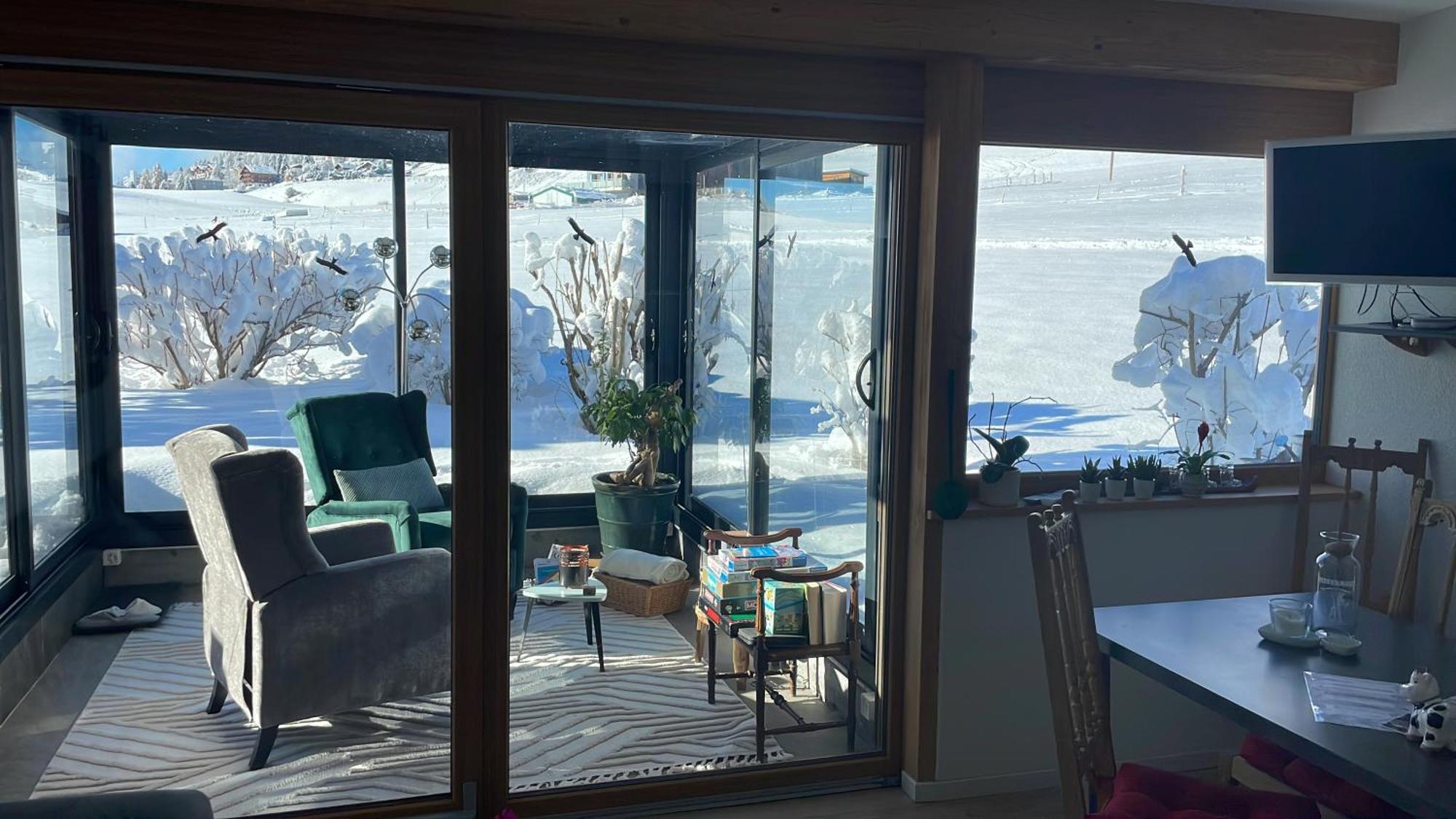 Studio Dans Un Chalet Avec Jardin Privatif Leysin Exteriör bild