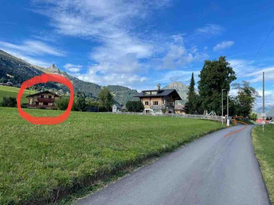 Studio Dans Un Chalet Avec Jardin Privatif Leysin Exteriör bild